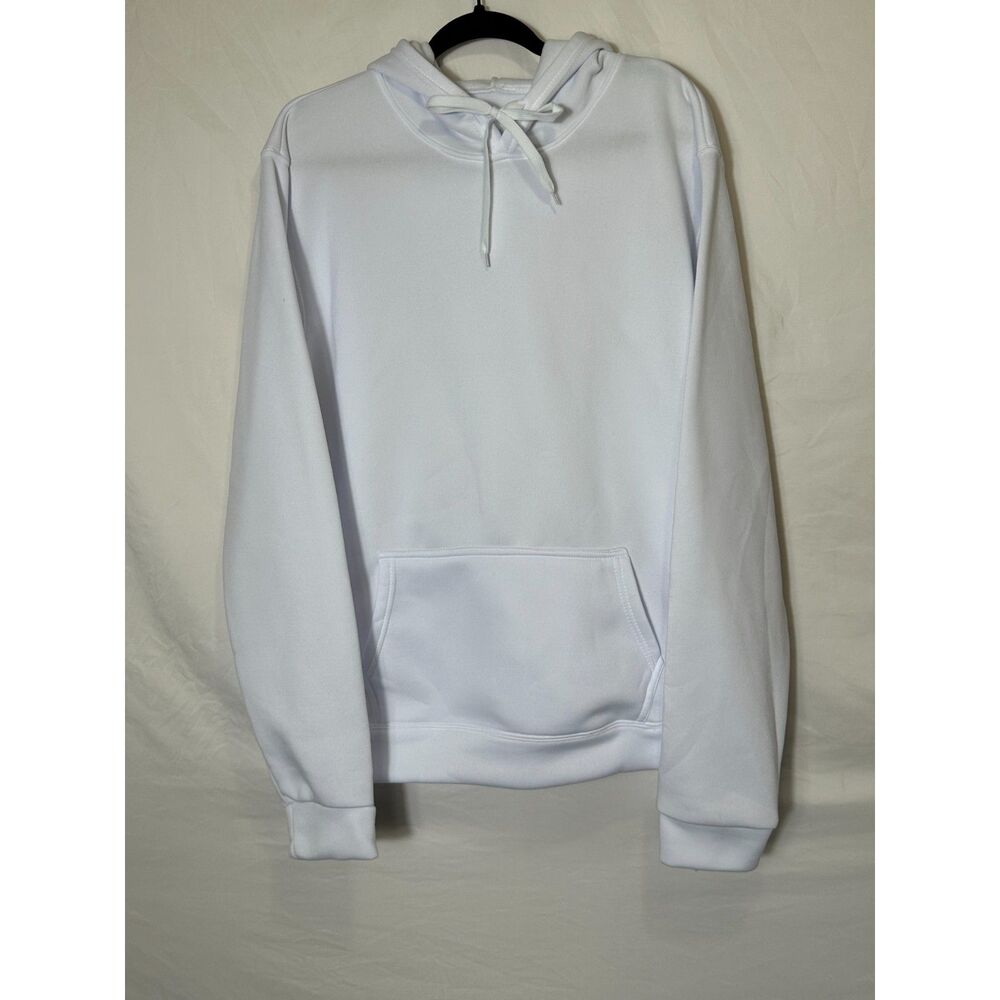 Child of God Psalm 23 Men's White Fleece Hoodie Size XL NWOT